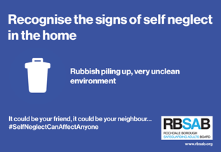 recognise the signs of self neglect in the home